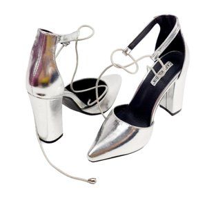 Cape Robbin Women's Peep Toe Lucite Chunky